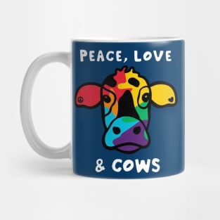 PEACE LOVE & COWS Mug